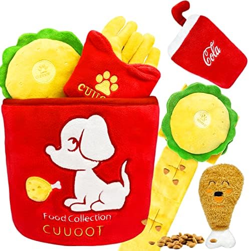 Cuuoot Snuffle Dog צעצועים, צעצועי פאזל לכלבים, צעצועי כלבים אינטראקטיביים, העשרה טפלו בצעצועים לכלבים