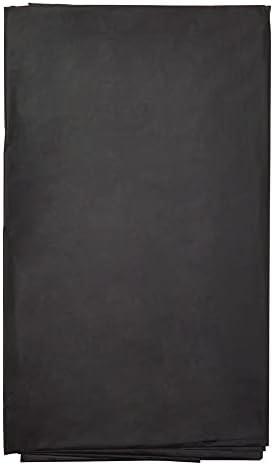 ג ' ובאלה 12-חבילה שחור פלסטיק מפת שולחן-84-אינץ עגול חד פעמי שולחן כיסוי, מתאים עד 72-אינץ עגול שולחנות, שחור