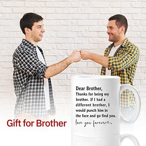 מתנות מצחיקות לאח-תודה על היותך ספל קפה של אחי, מתנות יום הולדת לאח מאחות, מתנות ליום האב לאח, מתנות לאח גדול