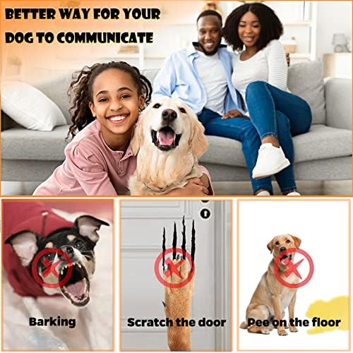 כלב פעמון עבור דלת בסיר אימון, כלב דלת פעמוני עבור דלת ידית, פעמוני לכלבים כדי טבעת לצאת החוצה,