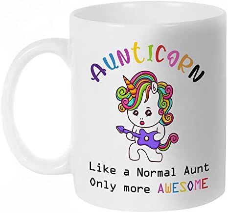 שמן תינוק דודה מצחיק קפה ספל, כמו רגיל דודה אבל יותר מדהים, הטוב ביותר כיף יום הולדת מתנה עבור דודה, דודה מפני