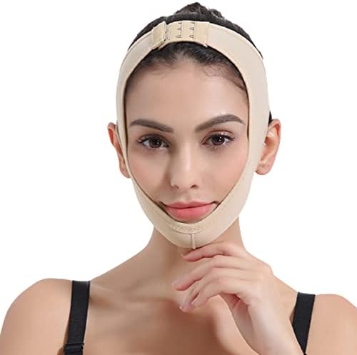 רצועת הרזיה בפנים מפחית סנטר כפול כאב פנוי פנוי חגורת הרמת פנים לשימוש חוזר לנשים מבטל הרמת עור נפול