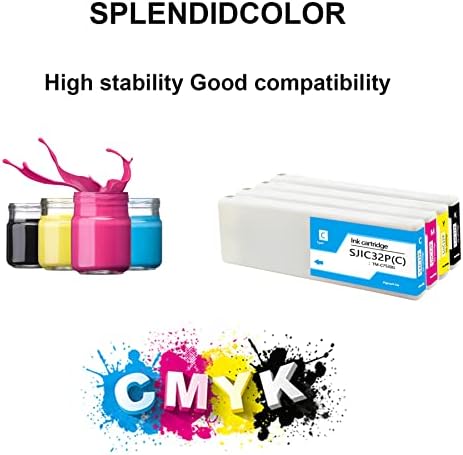 מחסנית דיו של SplendidColor SJIC30P מחסנית דיו מיוצרת מחדש TM-C7500 דיו עבור עבודות צבע TM-C7500G & C7500GE