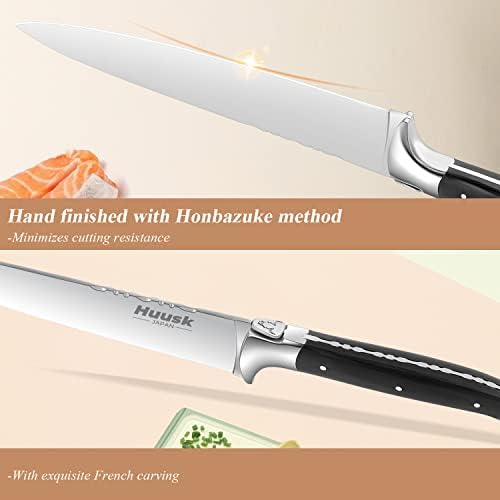 סכין HUUSK SKINE יפן מטבח שף סכינים מקצועית עם סכינים עם סכין סכין 9