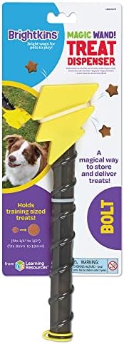 מתקן לטיפול בשרביט קסמים של ברייטקינס: מחזיק פינוק לכלבים ומקל מטרה, מתקן פינוק לכלבים, טיפול בצעצועי כלבים