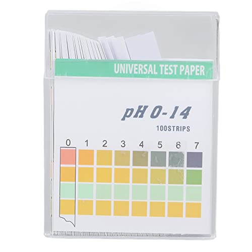 רצועות בדיקת pH, איש מקצוע של נייר בדיקת pH נוח אוניברסלי עם תיבת אחסון לאדמת קוסמטיקה למדידה