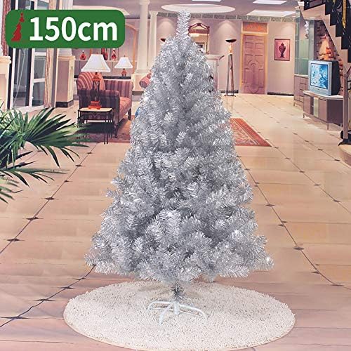 עץ חג מולד מלאכותי של 5ft פרימיום, לא מוארת PVC עץ חג המולד עץ אורן עץ עץ מתכת לקישוט חג, קל