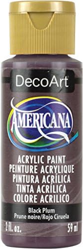 צבע אקרילי של דקוארט אמריקנה, 2 אונקיות, שזיף שחור