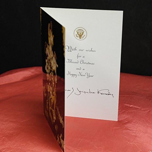 1963 נדיר ג ' ון פ. קנדי כרטיס חג המולד של הבית הלבן