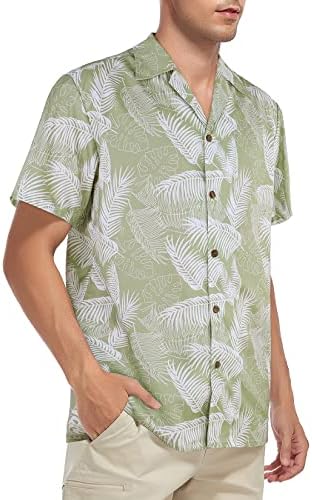 המאה כוכב גברים של הוואי חולצות פרחוני מקרית כפתורים חולצות קצר שרוול טרופי קיץ חולצות לגברים