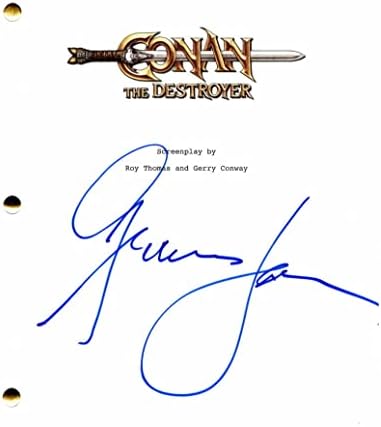 גרייס ג'ונס חתמה על חתימה קונאן המשחתת התסריט המלא של הסרט המלא בכיכוב