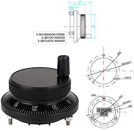 גנרטור דופק ידני של גלגל היד האלקטרוני האלקטרוני, מקודד דופק גלגל יד למערכת CNC, 5V 60 ממ, גלגל יד שליטה