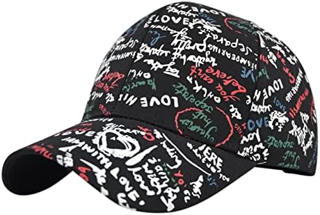 גברים ונשים מזדמנים נוער רגיל מכתבי רטרו שלום אהבה צבעוני כובע רחוב גבוה כובע בייסבול כובע מגן