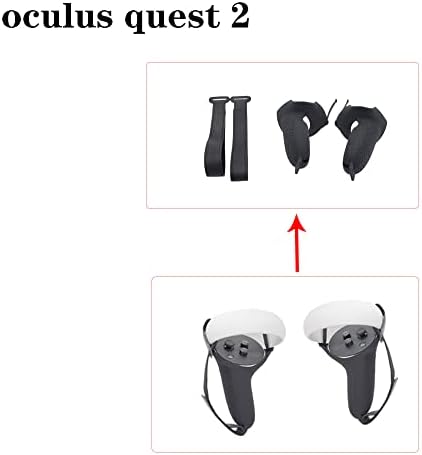מכסה אחיזה של בקר מגע עבור Oculus Quest 2 שרוול מגן נגד החלקה ואנטי-סתיו עם רצועת יד-Axgear