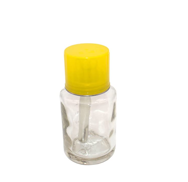 בקבוק מתקן משאבת עיתונות זכוכית 80 מיליליטר, מיכל בקבוק מתקן לדחוף למטה מגע אחד עבור נוזל מסיר