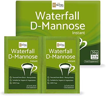 מפל D -Mannose אבקת שקיות - ידידותיות לנסיעות בשקיות נייר מראש - D -Mannose מקורו מליבנה - SC Nutra