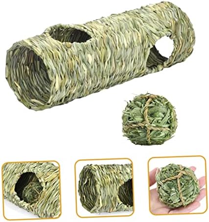 צעצועי Balacoo Chinchilla 1 SET מנהרת חיות מחמד אוגר קנה דשא מחבוא בית ארנב