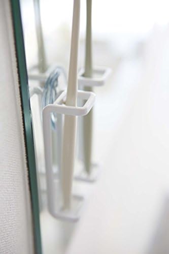 יאמאזאקי בית 2530 מברשת שיניים מחזיק - יניקה כוס ארגונית לאמבטיה, אחת גודל, לבן