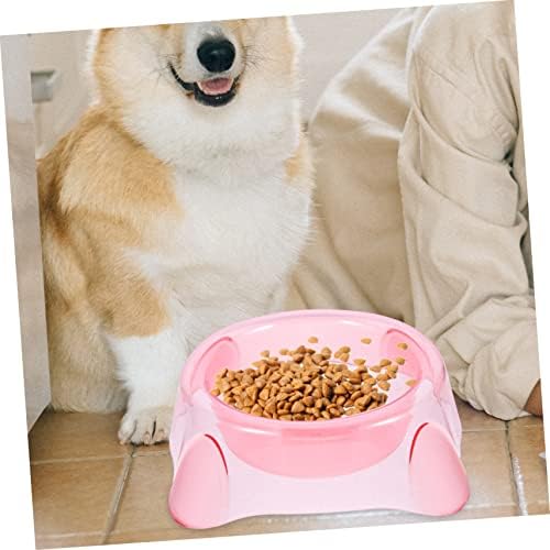 ברור מיכל כלב מזון קערת כלב קערת מתקן מיכל כלב אספקת שרירי בטן פשוט חתול מים קערת נייד כלב קערה