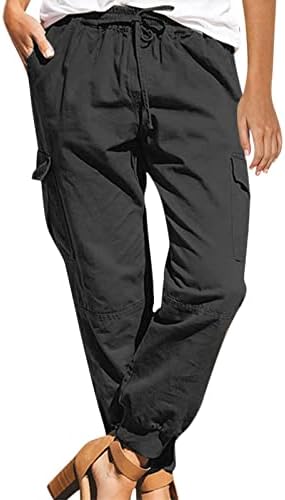 מכנסי טרנינג נשים מכנסיים מכנסיים משיכת כיס סוודים מזדמנים מכנסי אופנה צבעים מכנסיים סולידיות מכנסיים
