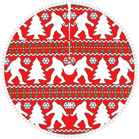 חצאית עץ חג המולד עם פום לקצץ מצחיק-ביג-או-אוגלי-אוגלי-חג המולד קישוטים לבית חג המולד 30