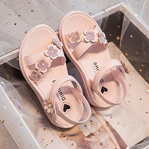 נעלי ילדים סנדלי פרחי קיץ אופנה ילדות קטנות סנדלי נסיכה יחידה רכה בנות נעלי ג'אז