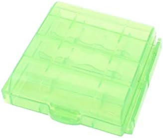 תיבת אחסון מחזיק מארז פלסטיק בצבע ירוק בהיר לסוללה של א. א. א. א. (סקאטולה פורטוגטי בפלסטיקה קון קוסטודיה