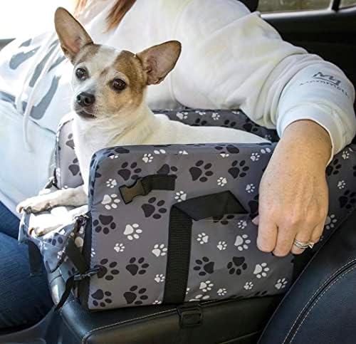 מרכז קונסולת כלב רכב מושב לכלבים קטן 5-15 קילו / קל משקל מתכוונן רצועת לחיות מחמד בוסטרים מושב עבור