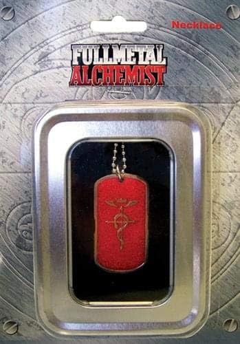 אלכימאי Fullmetal: Symber's Symber Tag Tag שרשרת אדומה