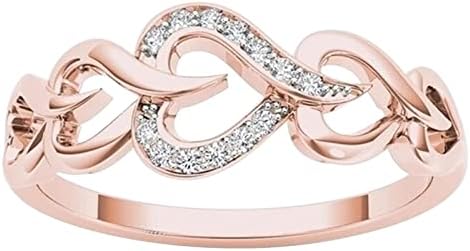 טבעות חתונה ומעורבות מעורבות טבעת נשים משובצת זירקון טבעת טבעת טבעת נשים