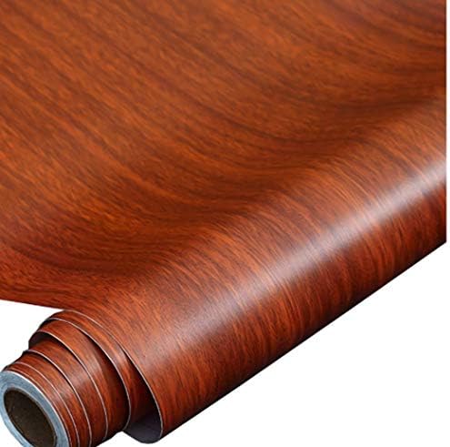 Walldecor1 וינטג 'חום עץ עץ מגע נייר נייר דבק עצמי מדף מדף ריהוט ריהוט ארון משטח שולחן 16 x 78.7