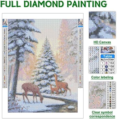 ערכות ציור יהלומים DIY למבוגרים - חלון פרה וינטג '5D אמנות עגול ערכות תפר צלב יהלום עגול לעיצוב בית