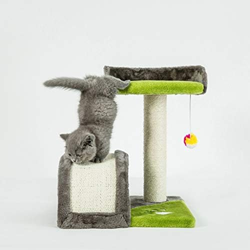 עץ חתול/מגדל חתול מסגרת טיפוס חתול, חתול רך משחק עץ עץ מטפסים מגרד פוסט כדור נדנדה תחנת משחק חתלת