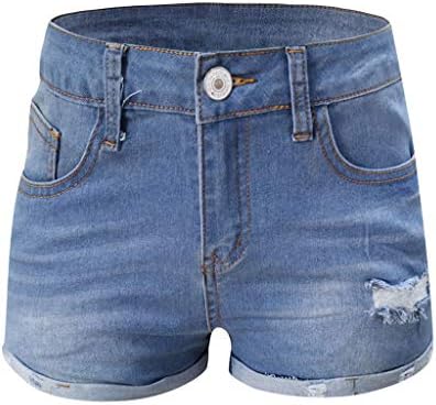מכנסיים קצרים של ג'ינס עם מותניים גבוהות לנשים נשים חדשות ג'ינס קצרים ג'ינס ג'ינס כיסים נשיים שוטפים מכנסיים
