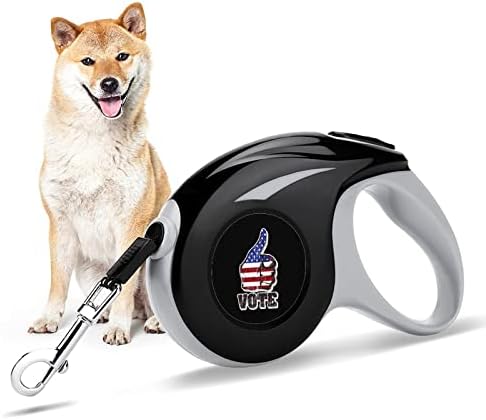 דגל הצבעה אמריקאי 10 רצועות רצועות רצועות חיות מחמד של כלב נשלף עם ידית נגד החלקה דפוס חמוד לחיות מחמד קטנות