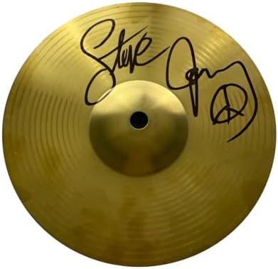 סטיב ג'ורדן חתם על חתימה תוף Cymbal - הרולינג סטונס המצטרפים לקית ריצ'רדס, מיק ג'אגר ורוני ווד - מתופף