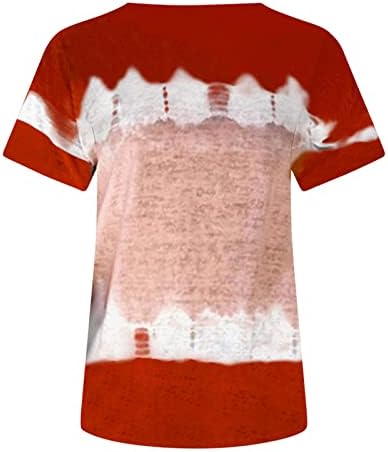 עניבת אמיקאדום צבע חולצות T מזדמנים לנשים שרוול קצר צוואר צוואר צבע גוש צבע בלוק חולצה גרפית חולצות נער נער