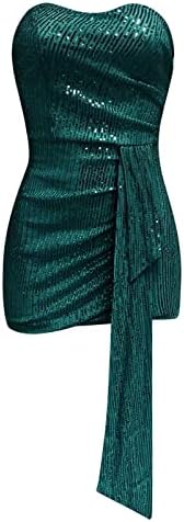 Lkpjjfrg 2023 עטיפת נשים שמלת מקסי שרוול נפיחות V אחורי צד שמלת עיפרון שמלת קוקטייל נשים שמלת נשים