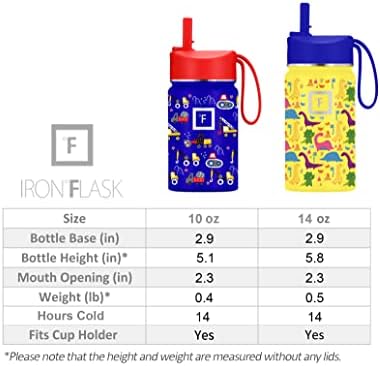 ברזל ° בקבוק ילדים בקבוק מים בצרור קפיץ עם מגף סיליקון, מתנה לילדים באביב, מבודדים, חמודים, עמידים,