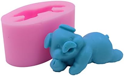 עובש נהדר 3D תבניות סבון חזיר סבון בעבודת יד סיליקון עובש שוקולד עובש