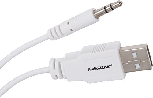 כבל הקלטת שמע של ClearClick USB - תקליט מנגני קלטת קלטות, פטיפון תקליט ויניל - 3.5 ממ, RCA, 1/4 , 1/8