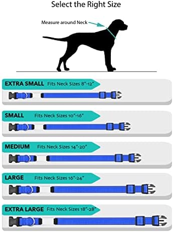 צווארון כלבים בהתאמה אישית - תגי מזהה חרוטים בהתאמה אישית עם חומר רפלקטיבי - גודל בינוני או גדול