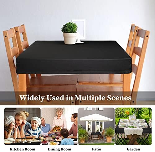 שולחן קוקטייל כיסויי שולחן סטרץ 'שולחן מרובע שולחן מפות שולחן מצויד מפות קלף קצה אלסטי כיסוי שולחן