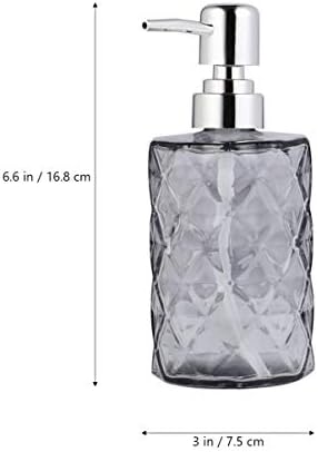 CABILOCK נוזל מתקן קוסמטיקה 2 יחידות שמפו מזכוכית בקבוקי משאבת זכוכית צילינדר גוף שטיפת בקבוק