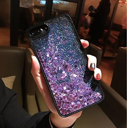 לאייפון 6/6S פלוס מארז נצנצים צף לאייפון 7/8 בתוספת iPhone x 10 נוזל נוזל כיסוי רך TPU פגוש 3D Bling Case