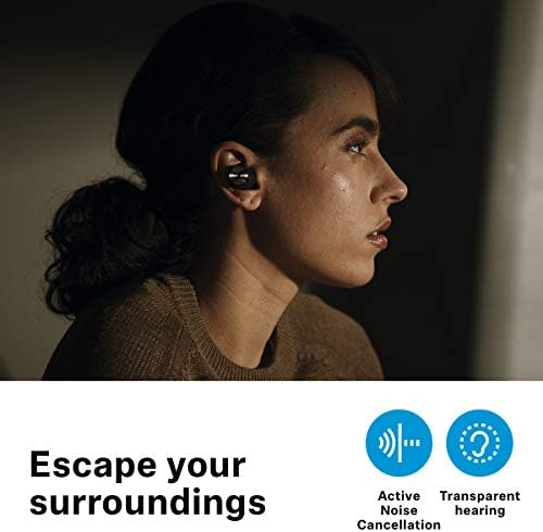 מומנטום Sennheiser True Wireless 2, אוזניות Bluetooth עם ביטול רעש פעיל, שחור
