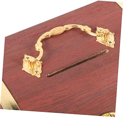 קופסת הכסף Besportble עם מנעול החלפה קטנה מעץ עץ