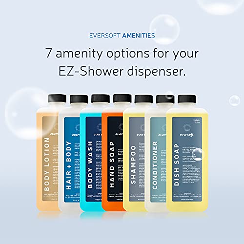 מתקן סבון כלים רכוב על קיר EZ למטבח/קרוואנים/Airbnb, 350 מל, מחסניות מילוי של אברסופט נמכרו בנפרד,