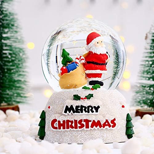 Valiclud חג המולד סנטה קלאוס כדור שלג כדור מים 3 x 3 x4.13 גלובוס שלג לילדים מתנות קישוט שולחן עבודה