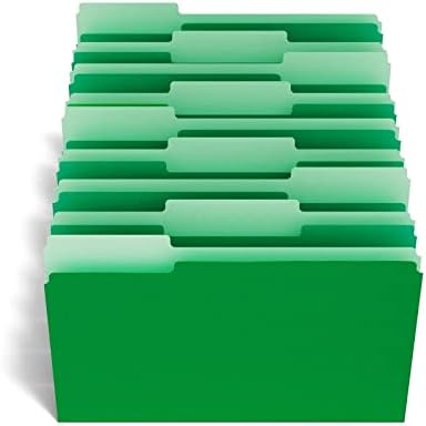 צבעוני למעלה-כרטיסייה קובץ תיקיות 3 כרטיסייה ירוק מכתב גודל 100 מצחיק ציוד משרדי קובץ ארגונית נייר